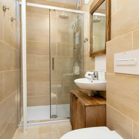 Lejlighed Beige And Grey In With Balcony Close To The By Renters Gdańsk