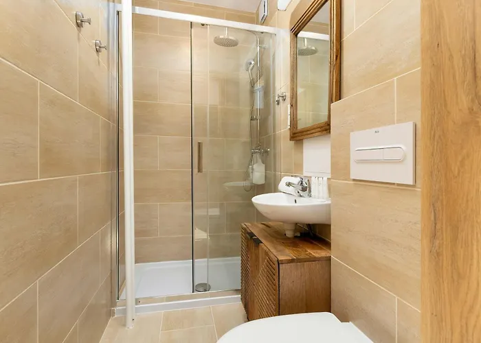 Lejlighed Beige And Grey In With Balcony Close To The By Renters Gdańsk